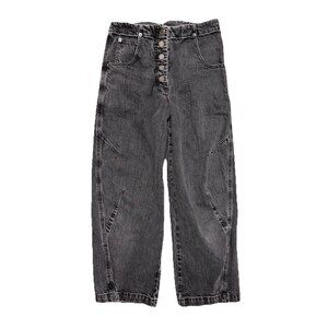 Rachel Comey Jeans Womens 00 27x25 Black Buckle Back Button Fly